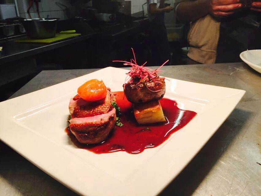 Lamb and roast potatoes