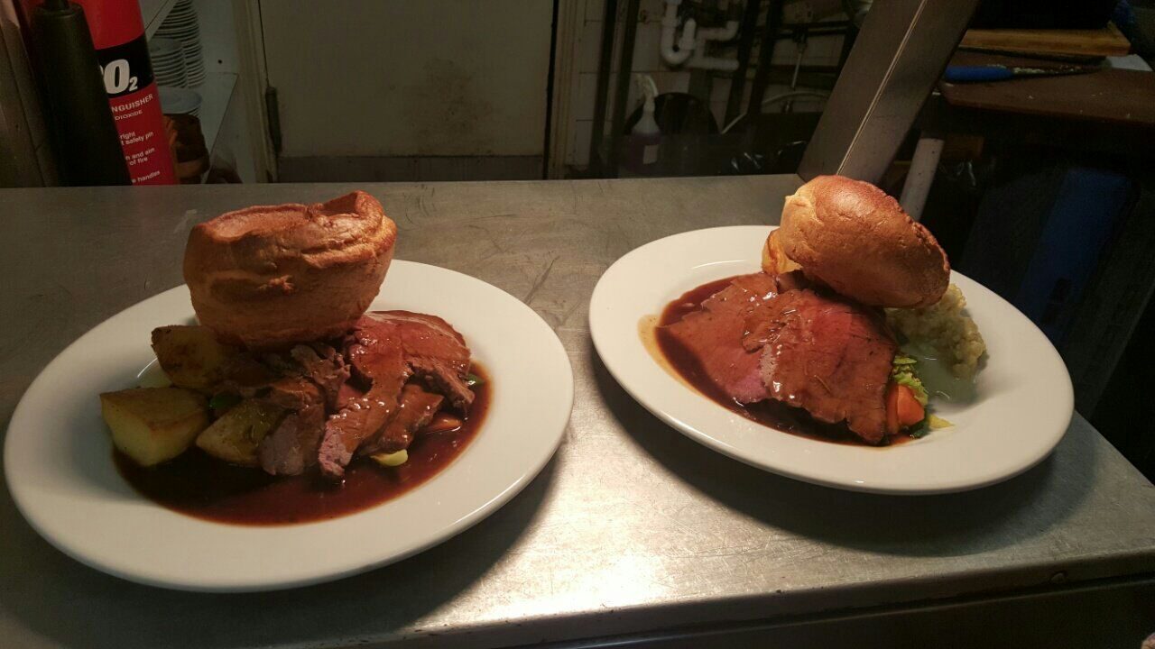 Roast beef and yorkshire pudding